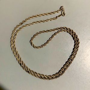 14k GP twisted necklace